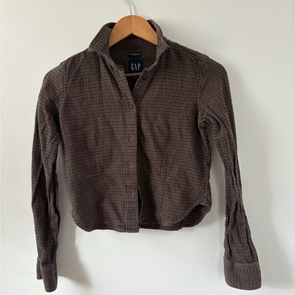 GAP cropped flannel
